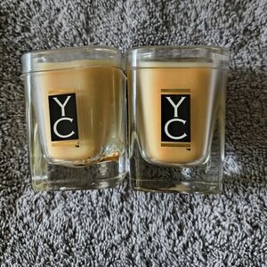 Yankee Candle Set Of Two Mini Candle Jars Scent Vanilla Sandalwood Relaxation